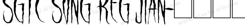 SGTC Song Reg Jian字体转换